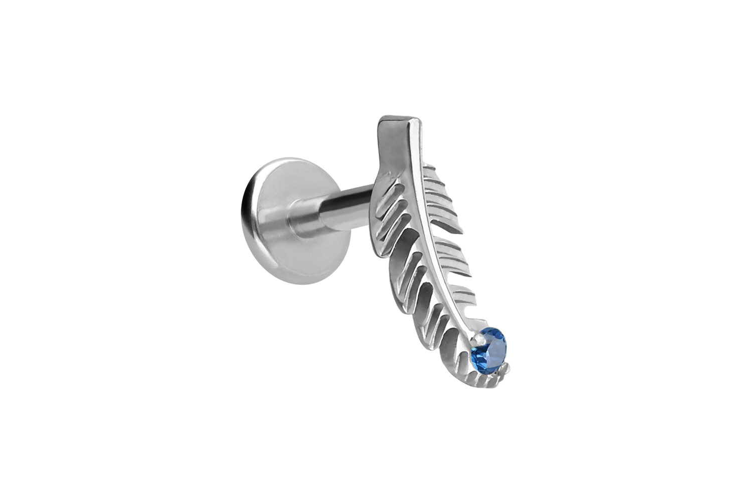 Titan Labret Piercing mit Innengewinde FEDER